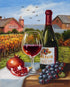 Pomegranate, Grapes & Wine Diamond Painting
